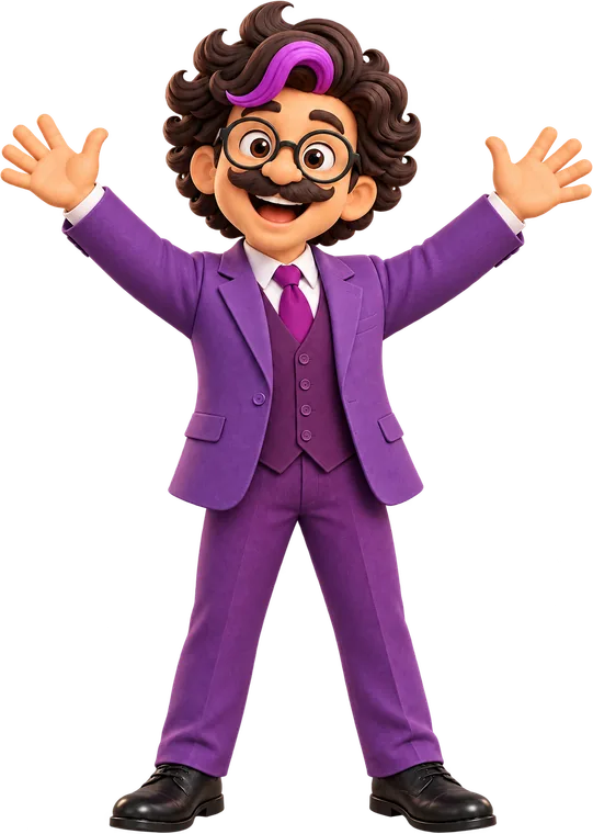 Prof. Albert with both arms open